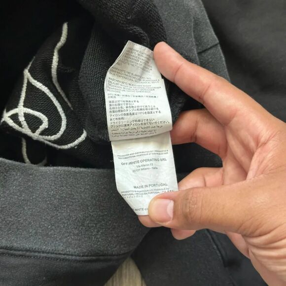 Off-White FW19 Abstract Arrow Pullover Hoodie Size XS - Picture 9 of 9